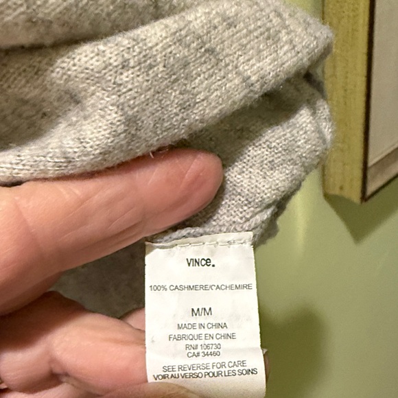 Vince Light Gray Cowl Neck Sweater size M - Picture 3 of 5